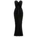 Irregular Hem Wrapped Chest Navel Party Dress