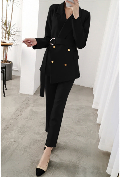 Stylish Red Suit Set for Women with Long Pants