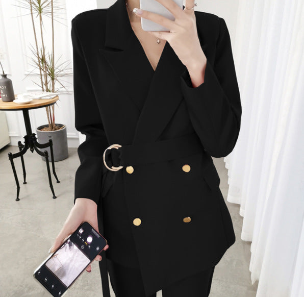 Stylish Red Suit Set for Women with Long Pants